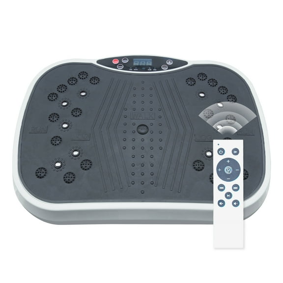 Vibration Plate Exercise Machine - Whole Body Workout Vibration Fitness Platform, Home Training Equipment for Weight Loss & Toning Grey