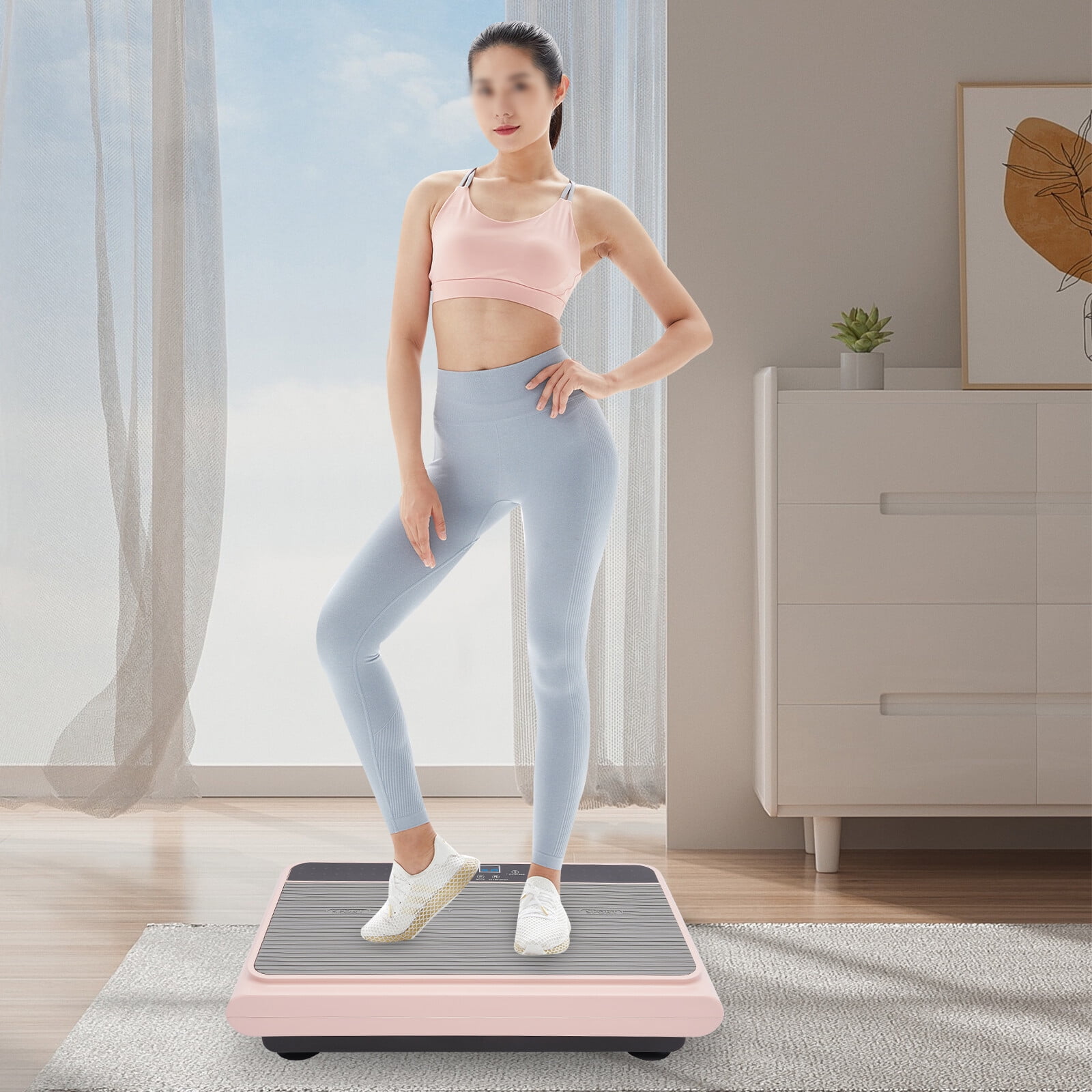 Vibration Plate Exercise Machine Whole Body Workout Vibration Fitness Platform for Living Rooms, Bedrooms