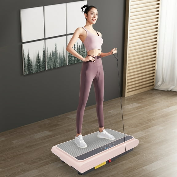 Vibration Plate Fitness Equipment Adjustable 99 Speed Levels, Bluetooth, 5 Vibration Modes, Remote Control, Low Noise, Ideal for Building Muscle and Flexibility