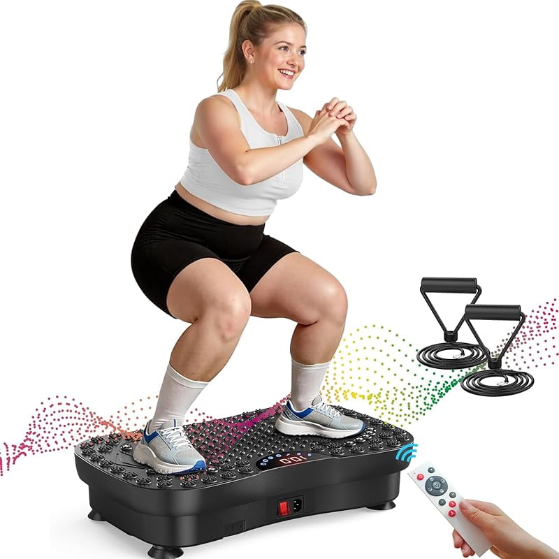 Vibration Plate Fitness Platform Exercise Machine Vibrating Lymphatic ...