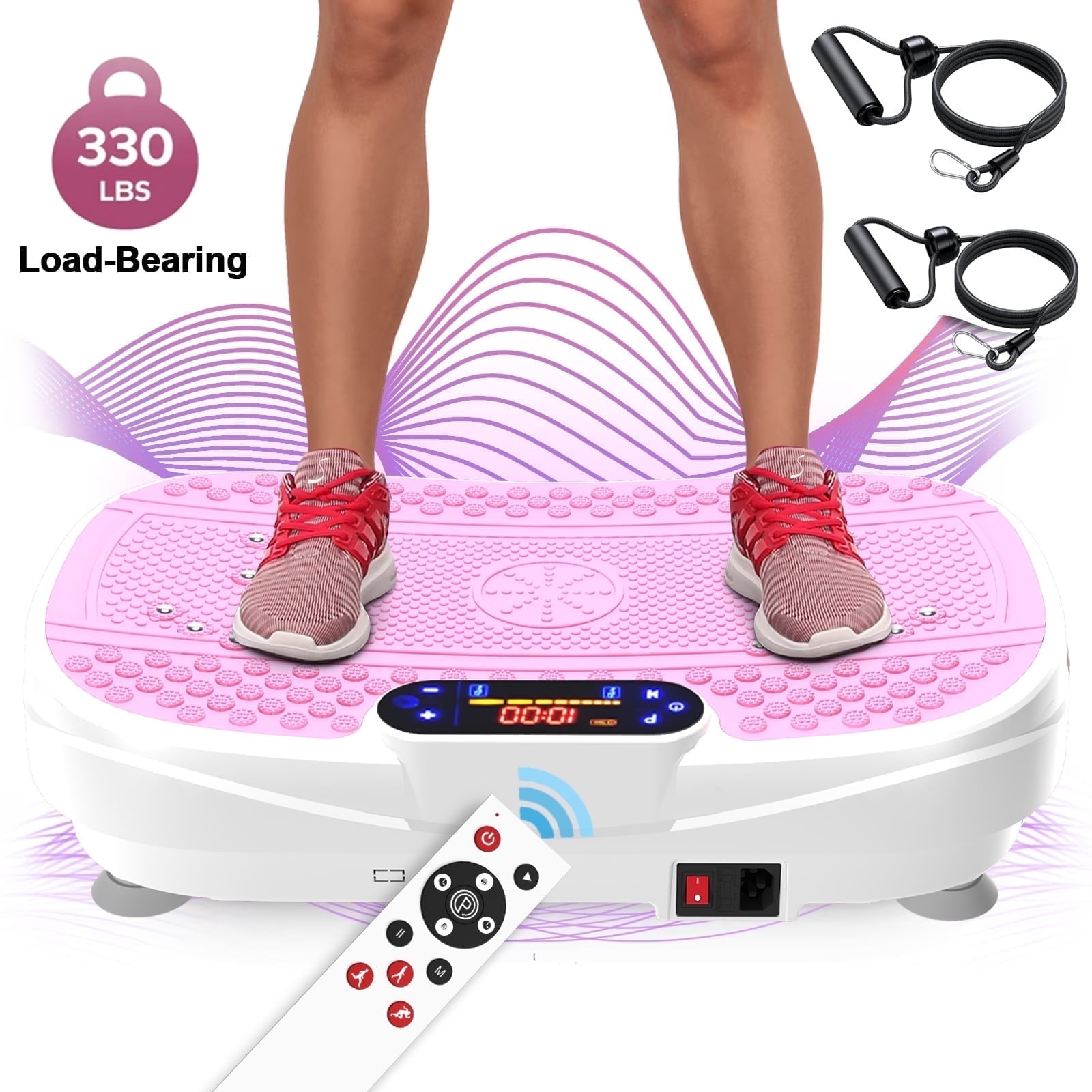 Fahuac Vibration Plate Fitness Platform Exercise Machine - Full Body Vibrating Shaker Workout Fitness Platform Vibration Plate for Home Gym 200W