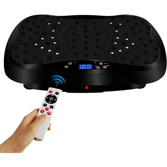 Vibration Plate Fitness Platform Exercise Machine Vibrating Shaking Full Body Shaker Workout Power Waver Vibrate Stand Shake Board Sport Gym For Weight Loss Fat Burner For Women Men 47933953