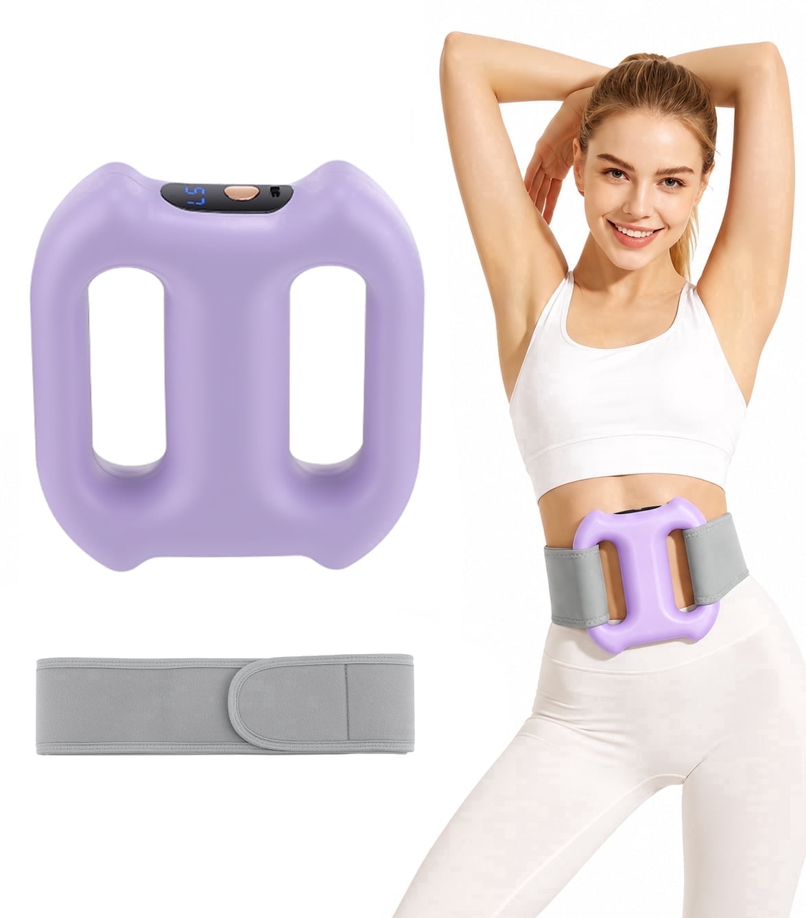 Vibrating Slimming Belts for Fitness and Body Shaping in Black