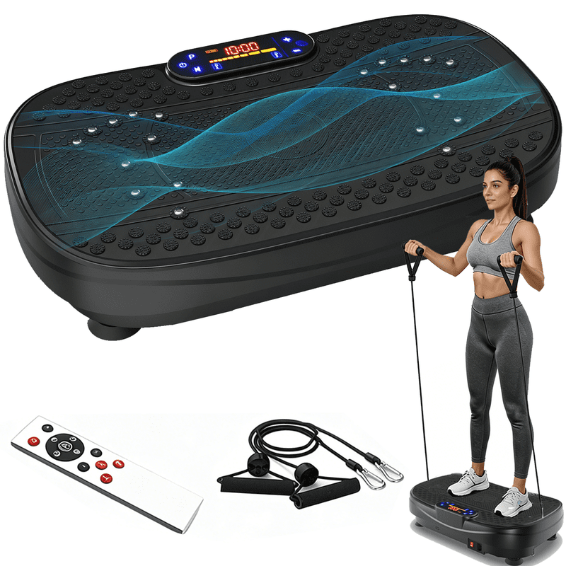 ENZVOIA Full Body Vibration Plate Exercise Machine, 120 Speeds, 5 Preset Modes, 300 Lb Capacity, for Weight Loss