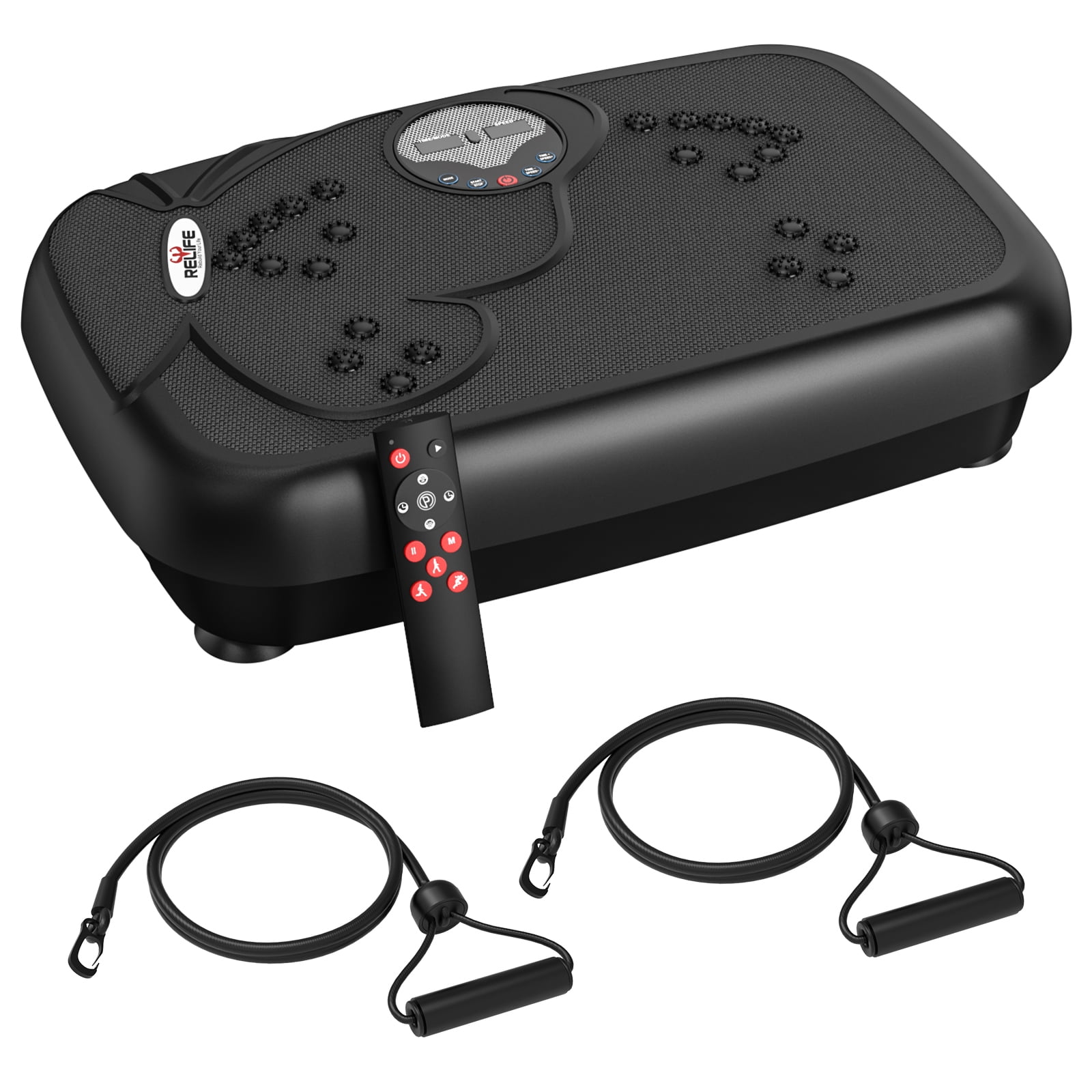 Vibration Plate Vibrate Fitness Platform Exercise Machine Whole Body Workou for Weight Loss Shaping Toning Wellness Home Gyms Black