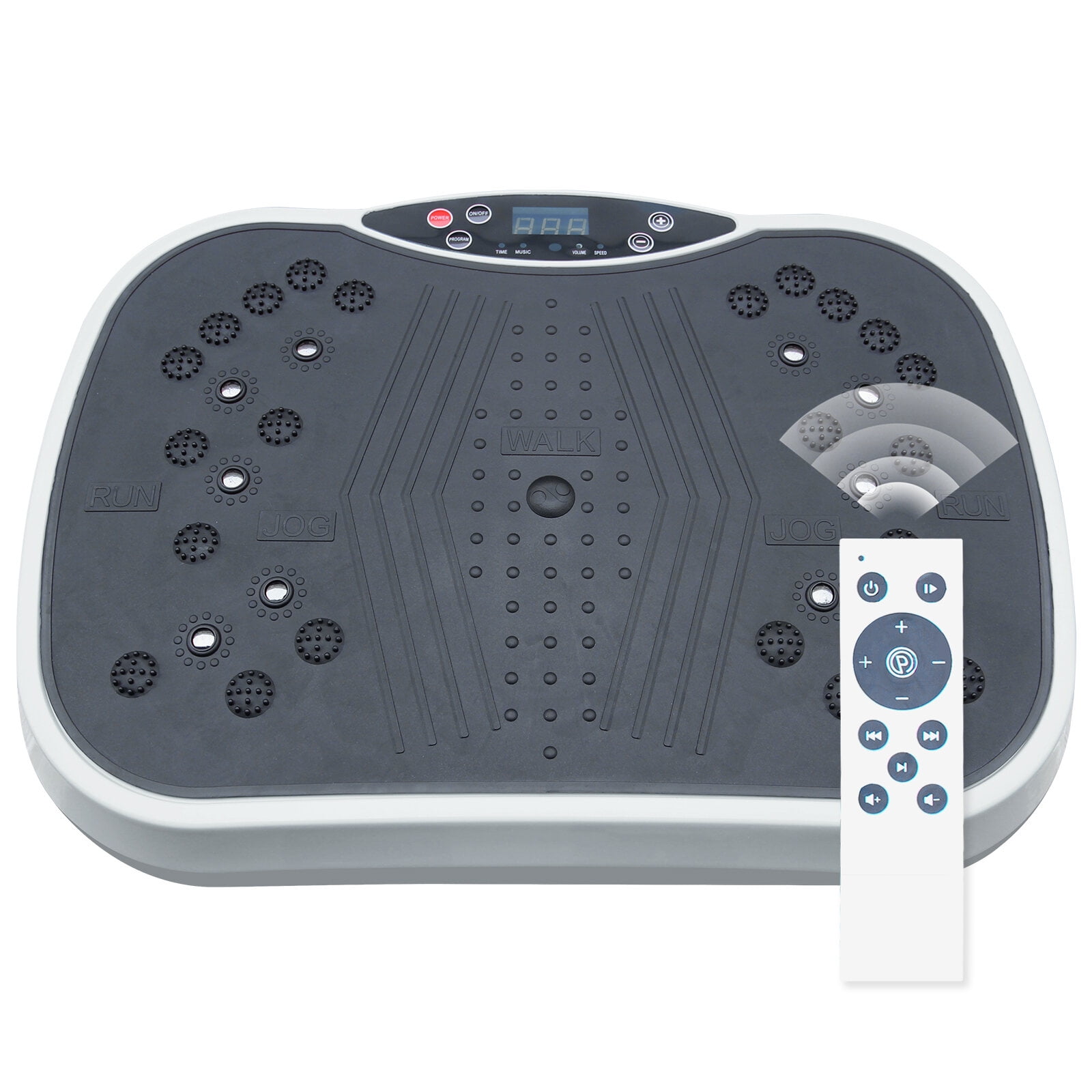 Vibration Plate Vibration Plate Exercise Machine - Whole Body Workout Vibration Fitness Platform, Home Training Equipment for Weight Loss & Toning Grey,Whole Body Vibration Plate