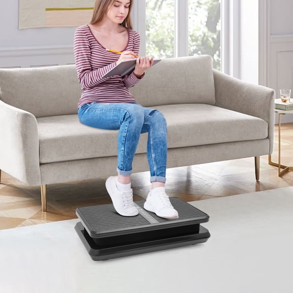 Vibration Plate W/ Remote & Bands - 200W, 330lbs, 99 Speeds for Home Gym