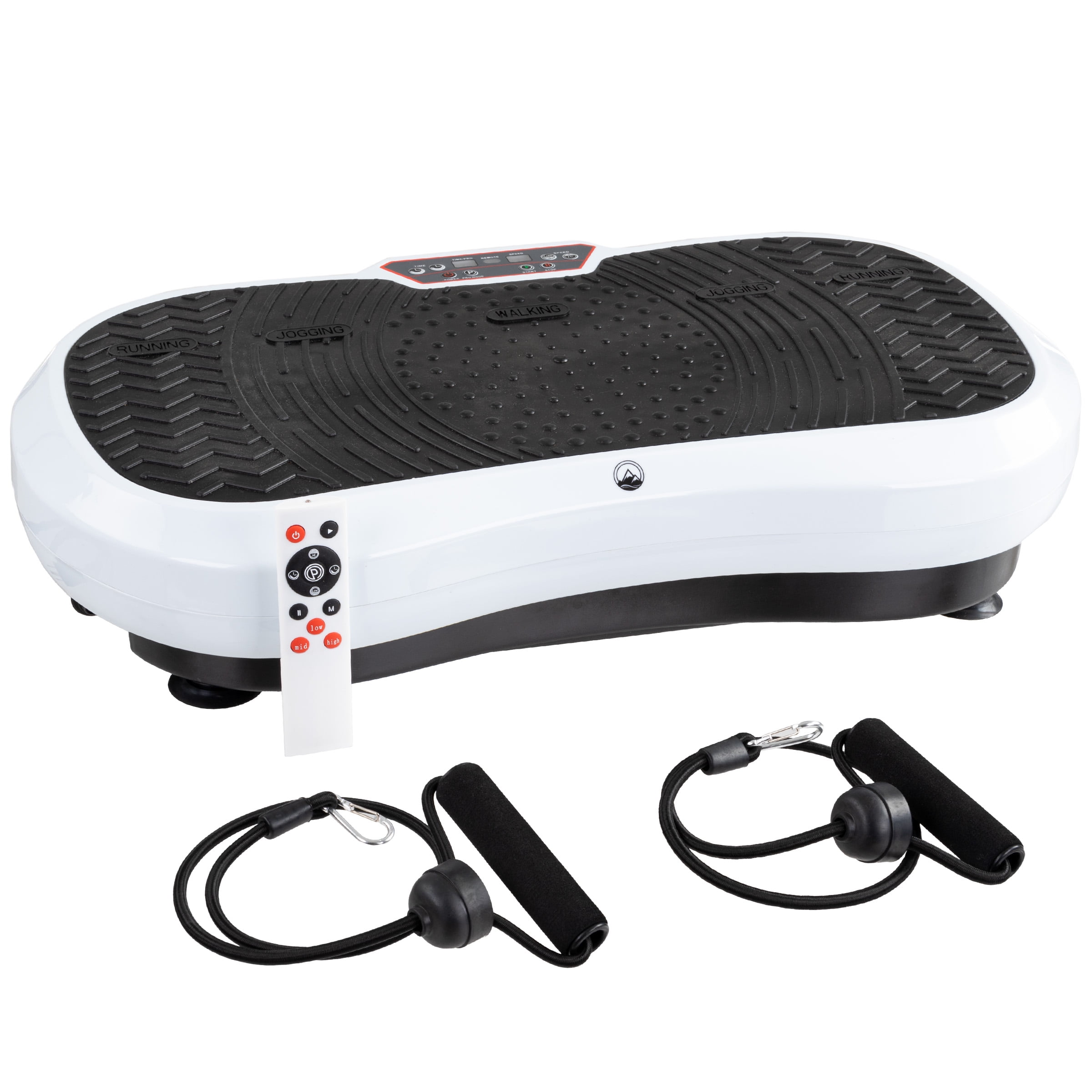 vibration stand Free Shipping! Rican Vibration Plate Exercise Machine Full Body Workout  Platform with Loop Bands Remote Control Black main image 1