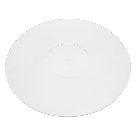 Vibration Reducing 12 Inch Acrylic Turntable Pad Anti Static Record Player Slipmat Mat 3mm Profile 11.81 Inches / 30cm Diameter Minimalist Architectural Clean Sonic Reproduction