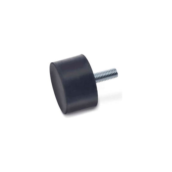 Vibration/Shock Absorption Mount Threaded Stud 1.00"" Dia 1.00""H 5/16-18 Thread