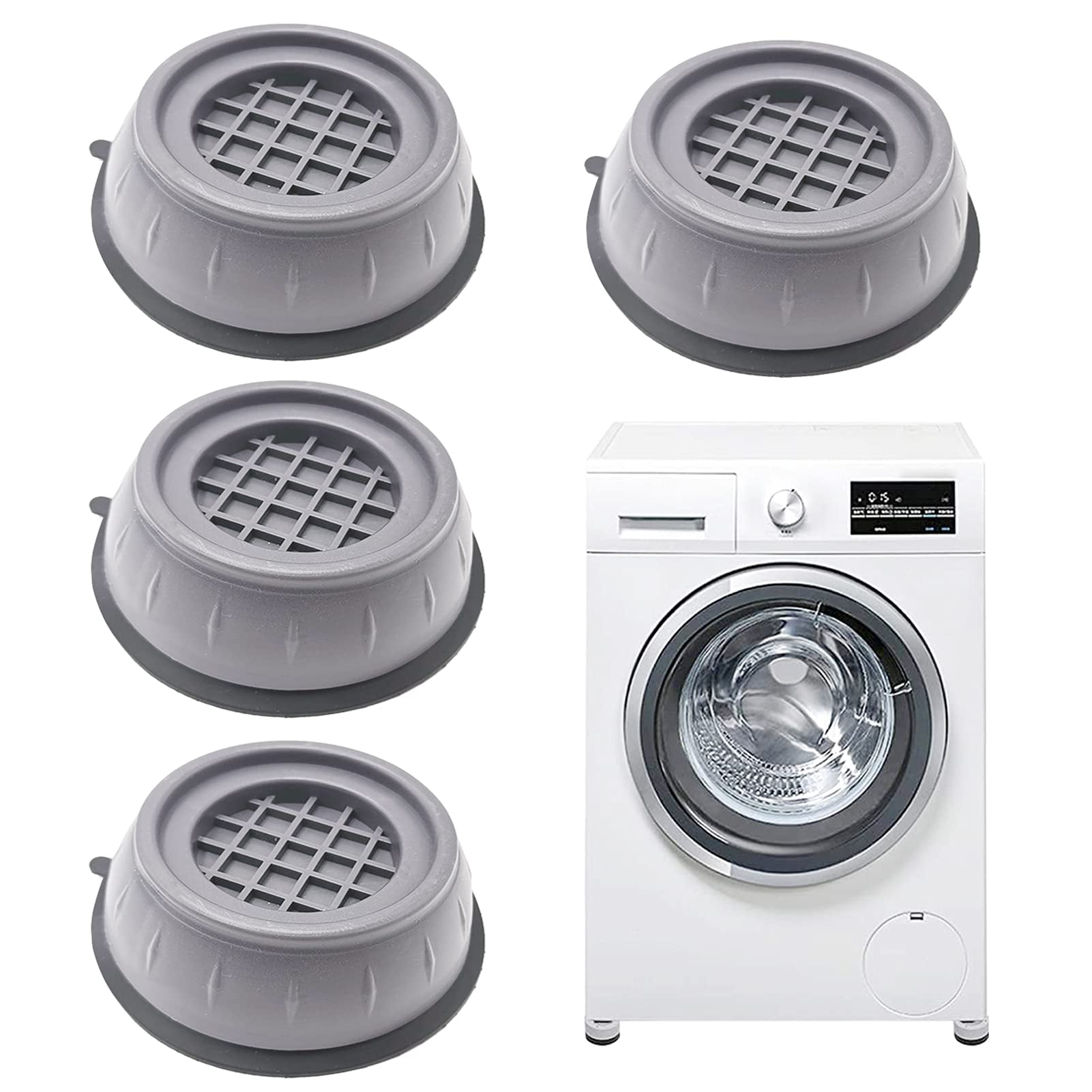 Vibration damper washing machine, pack of 4 universal vibration dampers