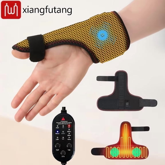 Vibration heating wrist thumb 2-in-1 massager