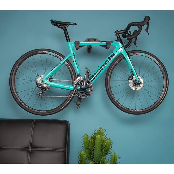 Vibrelli Bike Wall Mount - Horizontal Storage Rack for Hanging Bicycles in Garage - Adjustable Bike Hanger, Holder - Wall Bike Rack Hooks for Bicycle