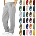 thumbnail image 1 of Vibrex Boy and Girls Sweatpants 6-15Years Children's Winter Solid Color Elastic Waist With Side Pockets Slim Sports Sweatpants Long Pants For Kids Sports Pants Long Pants, 1 of 6