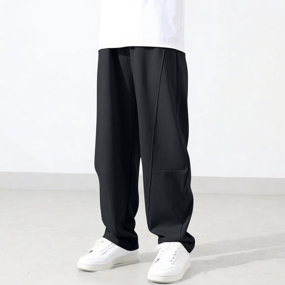 Vibrex Boys Girls Sweatpants Kids Sport Jogger 5-13Years Children's Solid Color Elastic Waist Pants Loose Sports Pants Mid Size Children's Casual Sweatpants Sports Pants Long Pants