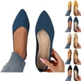 thumbnail image 1 of Vibrex Business Casual Shoes Women Solid Color Flat Heel Comfortable Casual Shoes Women's Ballet Flats Comfortable Casual Dressy Shoes Work Flats Office Shoes Pointed Toe Flats Shallow Shoes, 1 of 8