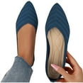 thumbnail image 1 of Vibrex Business Casual Shoes Women Solid Color Flat Heel Comfortable Casual Shoes Women's Ballet Flats Comfortable Casual Dressy Shoes Work Flats Office Shoes Pointed Toe Flats Shallow Shoes, 1 of 8