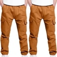 thumbnail image 1 of Vibrex Cargo Pants for Kids 4-13Years 2PC Boys And Childrens Sports Cargo Pants Stretch Elastic Waist School Kids Twill Joggers For 4-13Years Elastic Waist Casual Jogging Trousers, 1 of 8
