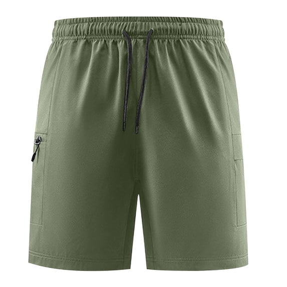 Vibrex Cargo Shorts Men, Men's Solid Color Workwear Shorts Casual Sports Five Quarter Pants,Relaxed Fit Cargo Shorts Men Army Green_S