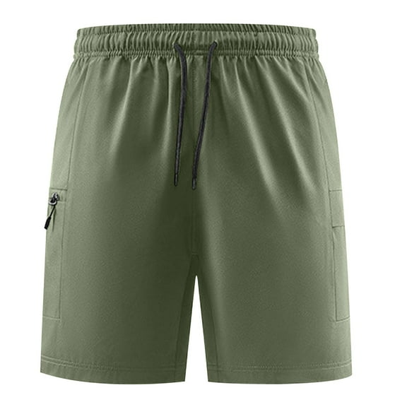 Vibrex Cargo Shorts Men, Men's Solid Color Workwear Shorts Casual Sports Five Quarter Pants,Relaxed Fit Cargo Shorts Men Army Green_XL
