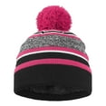 thumbnail image 1 of Vibrex Crochet Hats for Kid Winter Hat Warm Knit Hairball Thick Ski Head Cap for Girls Boys Color Blocking Cozy Lightweight Knit Beanie Comfortable Warm Winter Thermal Skull Cap 4-10 Years, 1 of 4