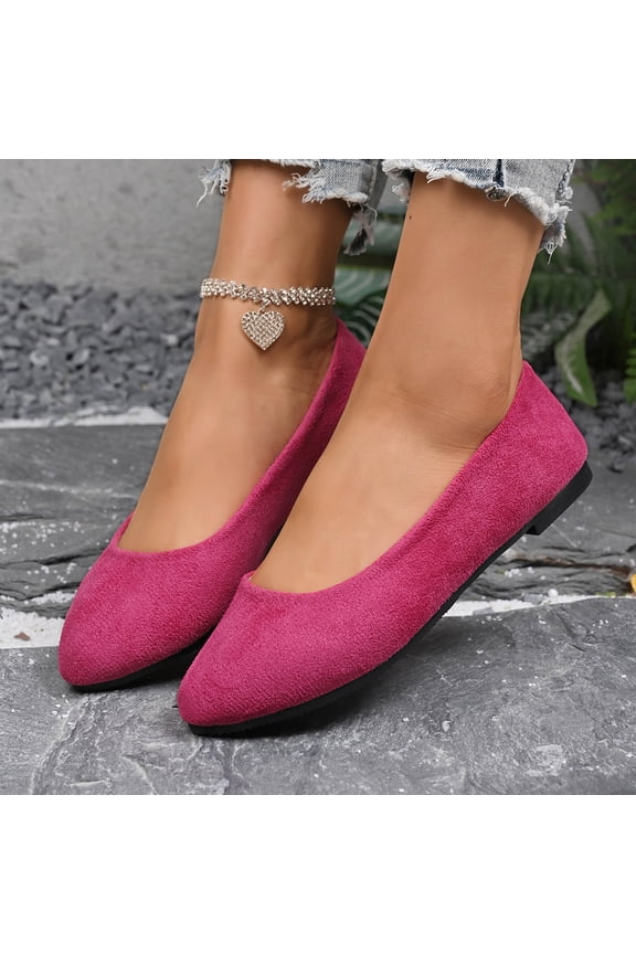 Dress Shoes for Women Round Toe Flats Shoes Ballet Flats Dressy Comfortable Foldable Flats Casual Loafers Solid Color Closed Toe Soft Sole Flat