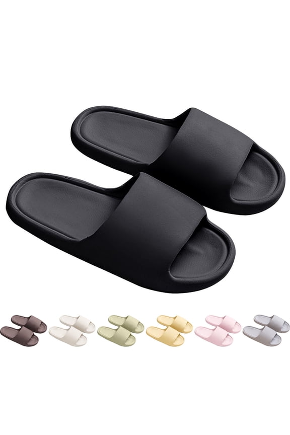 Flat Sandals for Women and Men Home Slippers Indoor and Outdoor Thick Soles Stepping Feeling Light Soft Soles Slippers Shower Shoes for Men Women Bathroom Sandals Lightweight Beach Sandals