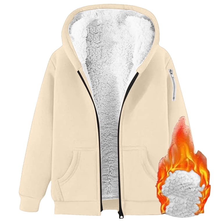 Women's Oversized Crewneck Sweatshirt - Fleece Hoodie With Kangaroo Pocket, Drawstring, Plus Sizes Available (White, 3X-Large)