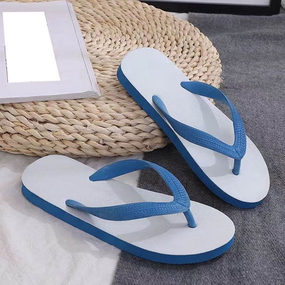 Gealkoca Flip Flops, Non-Slip Comfortable Beach Sandals, Fashionable Open-Toe Thong Slippers for Outdoor, Wide Width Summer Beach Thong Sandals with Arch Support Unisex Casual Flip Flops,10.5-11