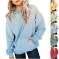thumbnail image 1 of Vibrex Hoodies for Teen Girls Trendy Preppy Hooded Oversized Cute Sweatshirts Long Sleeve Gradient Hoodies for Girl T-shirt Top Girls Cute Pullovers for Teens Baggy Winter Trendy Clothes, 1 of 4