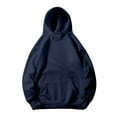 thumbnail image 1 of Vibrex Hoodies for Womens Solid Hoodies Fall Fashion Casual Long Sleeve Hooded Sweatshirts Loose Comfy Trendy Pullover Tops with Pockets, 1 of 9