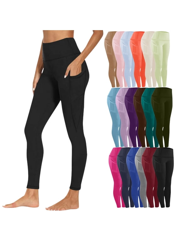 Leggings for Women Plus Size,Women Workout Out Pocket Leggings Fitness Sports Running Yoga Athletic Pants Leggings Compression Pants