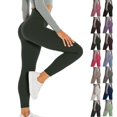 thumbnail image 1 of Vibrex Leggings for Women Plus Size,Women's Wearing Quick Drying Hollowed Out Gradient Buttocks Long Yoga Pants Leggings Compression Pants, 1 of 10