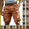 thumbnail image 1 of Vibrex Men's Cargo Shorts for Summer: Heavy-Duty Multi-Pocket Workwear & Casual Shorts - Durable Cotton, Breathable Relaxed Fit for BBQs, Hiking, & Yard Work, 1 of 7
