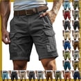 thumbnail image 1 of Vibrex Men's Cargo Shorts for Summer: Heavy-Duty Multi-Pocket Workwear & Casual Shorts - Durable Cotton, Breathable Relaxed Fit for BBQs, Hiking, & Yard Work, 1 of 7