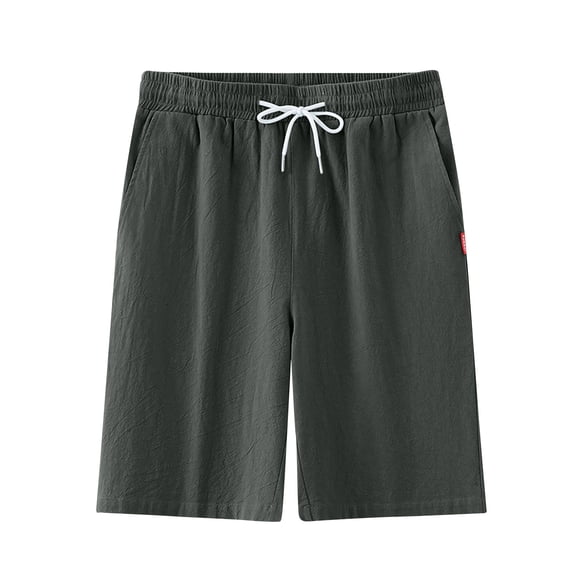 Vibrex Men's Casual Shorts Men's Summer Casual And Comfortable Drawstring Pocket Elastic Waist Shorts Men's Shorts For Sports,Daily,Travel,Hiking Outdoors Army Green 4XL