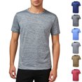 thumbnail image 1 of Vibrex Men's Solid Color Ice Silk Loose Breathable Round Neck Short Sleeve Sports T-shirt for Gym & Daily Casual,Gray_5XL, 1 of 10