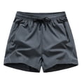 thumbnail image 1 of Vibrex Running Shorts Men, Men Casual Comfy Fashion Solid Shorts Regular Elastic Waist Beach Pants,Lightweight Running Shorts for Men Gray_S, 1 of 3
