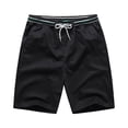 thumbnail image 1 of Vibrex Running Shorts Men, Men's Daily Outdoor Casual Sports And Breathable Shorts,Lounge Shorts Men Elastic Waist Black_L, 1 of 6