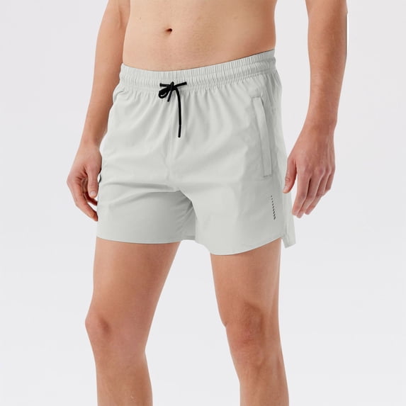 Vibrex Running Shorts Men, Men's Outdoor Sports Shorts Summer Seamless Edging Reflective Breathable Running Training Three Piece Set Men's Shorts, Gray_2XL