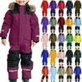 thumbnail image 1 of Vibrex Ski Suit Kids Girls Boys Colorful One-piece Siamese Snowsuits Ski Suits Jackets Winter Jumpsuits Snow Snowsuit, 1 of 7
