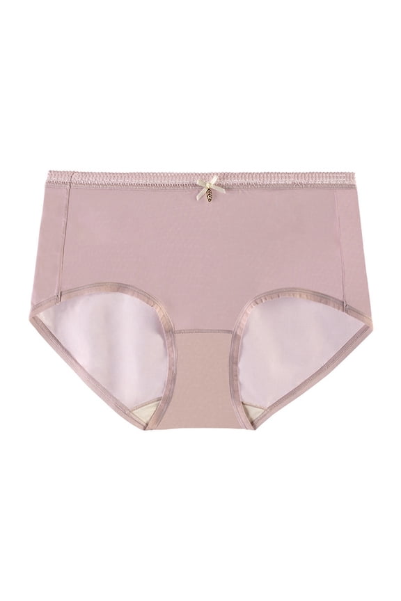 Stretch Bikini Panties Thin Breathable Underwear Lace Seamless Mid Waisted Soft Stretchy Panties Cotton Full Coverage Briefs