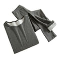 thumbnail image 1 of Vibrex Warm Underwear Sets Women's Innerwear Set Winter Soft and Warm Long-Sleeved Thermal Top Round Neck Warm Set for Women Outfit Solid Color Undershirt for Women Cozy Casual Base Layer, 1 of 3