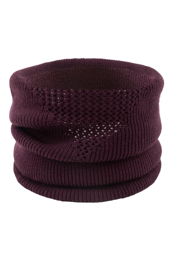 Winter Solid Color Knitted Neck Gaiter For Men And Women Neck Warmer Windproof Ski Mask Face Scarf for Cold Weather Outdoor Sports Breathable Soft Travel Scarf Lightweight Neck Protector