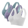 thumbnail image 1 of Vibrex Women Seamless Sports Bra Wirefree Yoga Bra with Removable Pads Wireless Bras for Women No Underwire Full Support Push Up Sports Bras Comfortable Full Coverage Plus Size T-Shirt Bra, 1 of 5