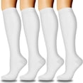thumbnail image 1 of Vibrex Women's Compression Socks (15-20 mmHg) 3-Pair Pack, Graduated Support Calf Socks for Running, Cycling, Athletic Performance & Muscle Recovery, Warm Breathable Sports Socks, 1 of 2