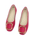 thumbnail image 1 of Vibrex Women's Flats Comfortable Casual Dressy Shoes Work Flats Office Shoes Pointed Toe Flats Spring Summer Solid Color Flat Shoes, 1 of 9
