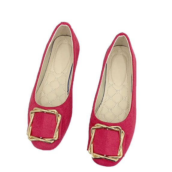 Vibrex Women's Flats Comfortable Casual Dressy Shoes Work Flats Office Shoes Pointed Toe Flats Spring Summer Solid Color Flat Shoes