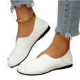 thumbnail image 1 of Vibrex Women's Round Toed Flats Comfortable Wide Width Fashion Casual Solid Color Flat Shoes Business Casual Shoes Women, 1 of 9