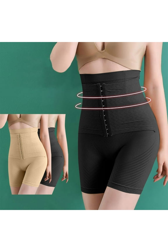 Women's Seamless Shorts for Tummy Control Women's Large Body Shaping Pants Zipper Open Crotch High Waist Hip Lifting Tight Pants Women's Slimming Shorts For Waist Cinching._Black_S